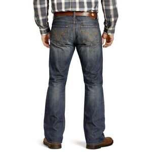 Antik Denim Western Bootcut Tall Men’s W38 L36 Embroidered Cowboy, Rodeo Jeans